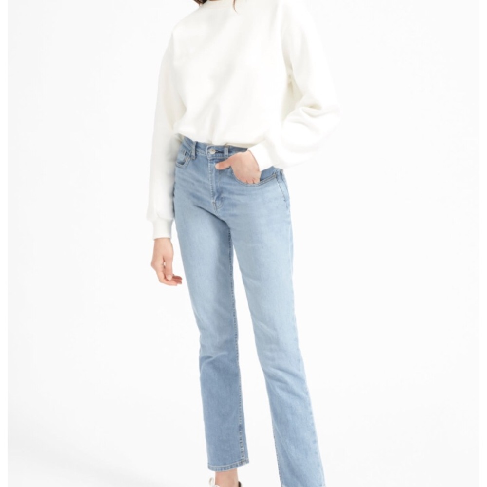 The Cheeky Straight Jean —  Size 24 Sky Blue